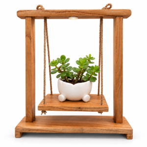 Wooden Swing Planter